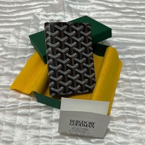 Goyard Passport Holder Black BRAND NEW with Box